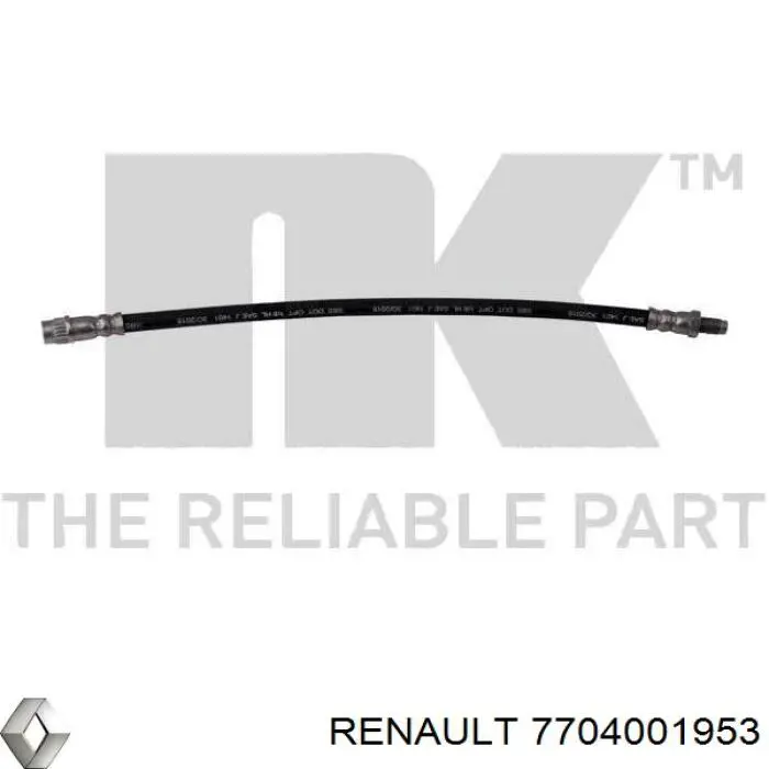 Tubo flexible de frenos 7704001953 Renault (RVI)