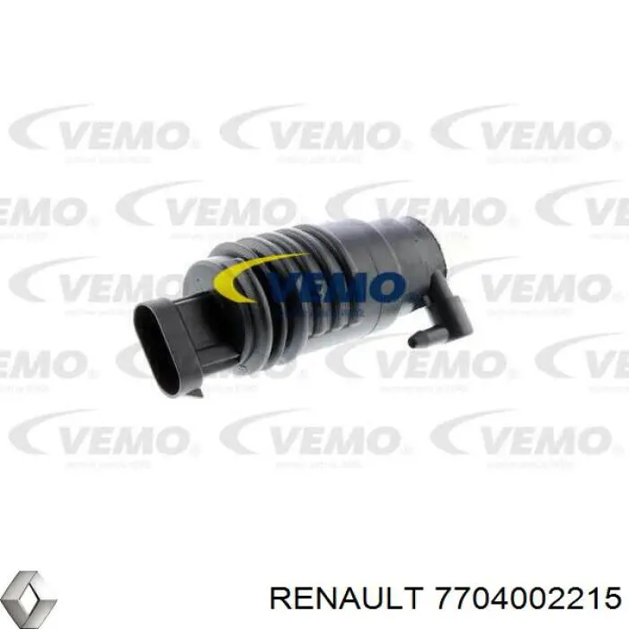 Bomba de limpiaparabrisas delantera 7704002215 Renault (RVI)