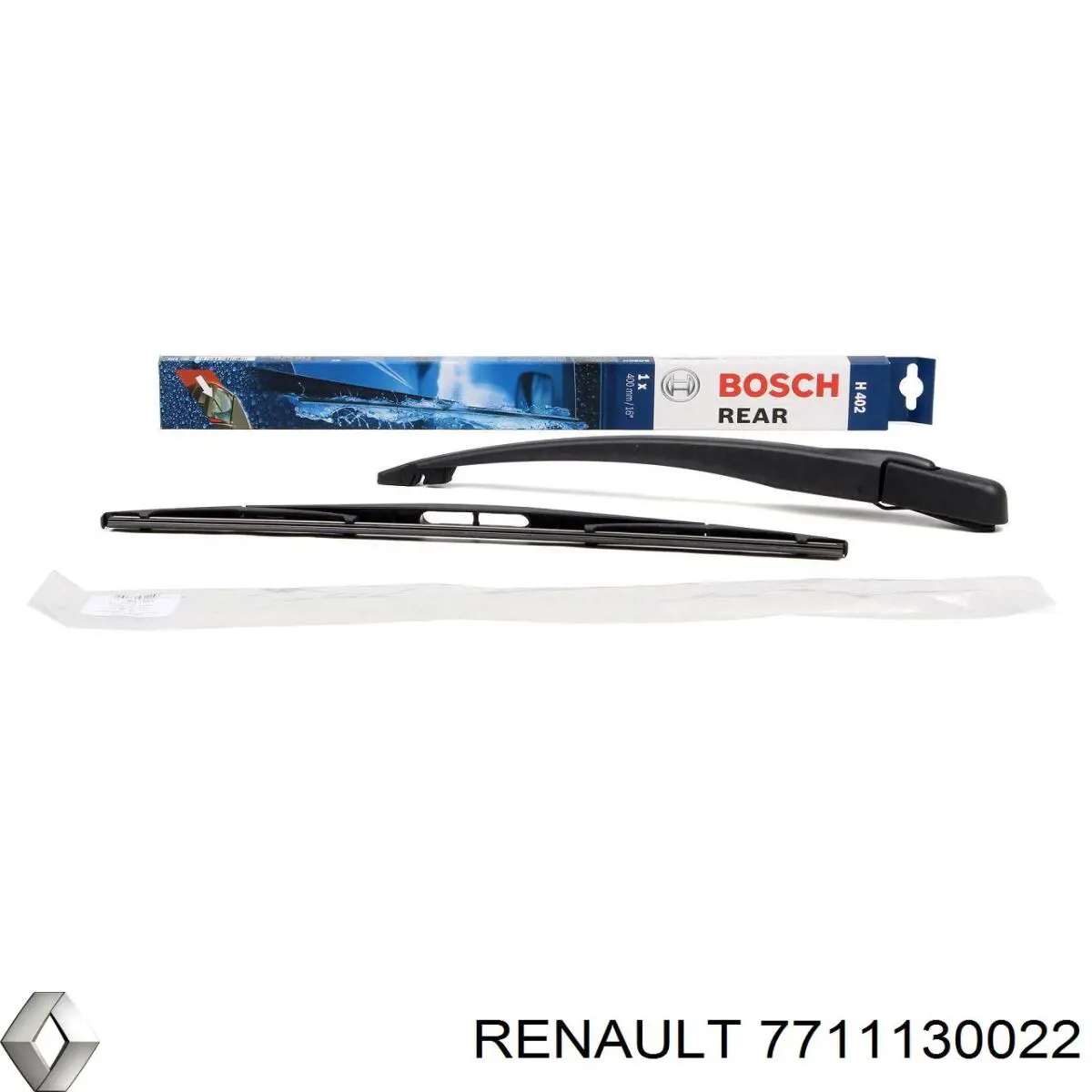 Limpa-pára-brisas de vidro traseiro Renault (RVI) 7711130022