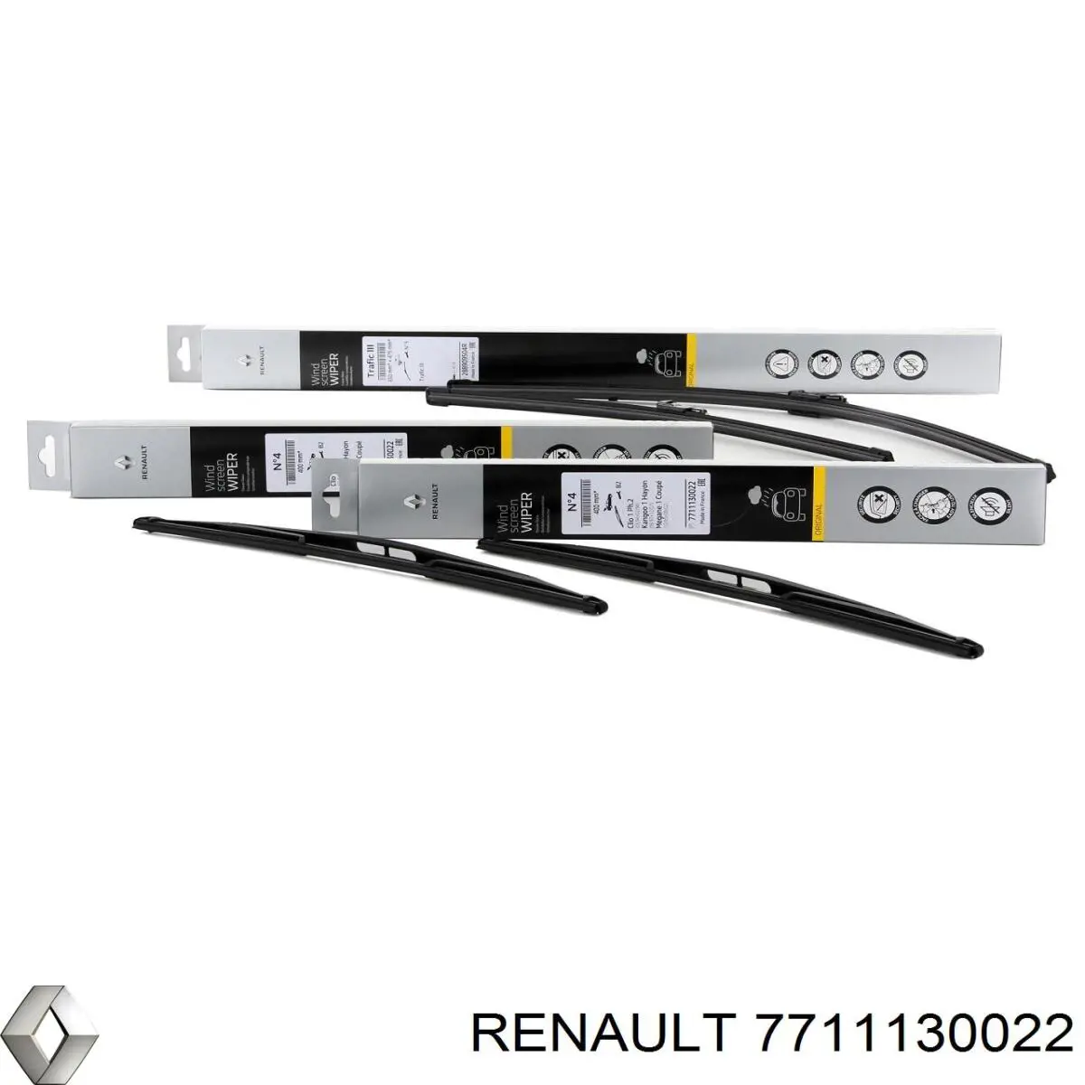 7711130022 Renault (RVI) Limpa-pára-brisas de vidro traseiro