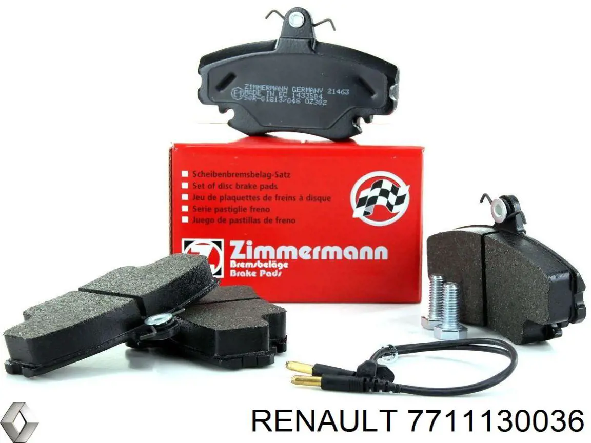 Тормозные колодки Renault (RVI) 7711130036