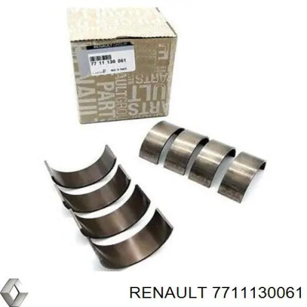 Шатунные вкладыши коленчатого вала Renault (RVI) 7711130061 цена, от 62.02 USD