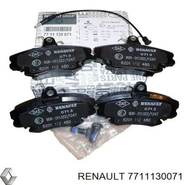 Тормозные колодки Renault (RVI) 7711130071