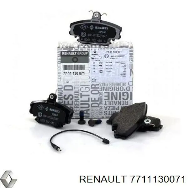 Колодки Renault (RVI) 7711130071 цена, от 33.47 USD
