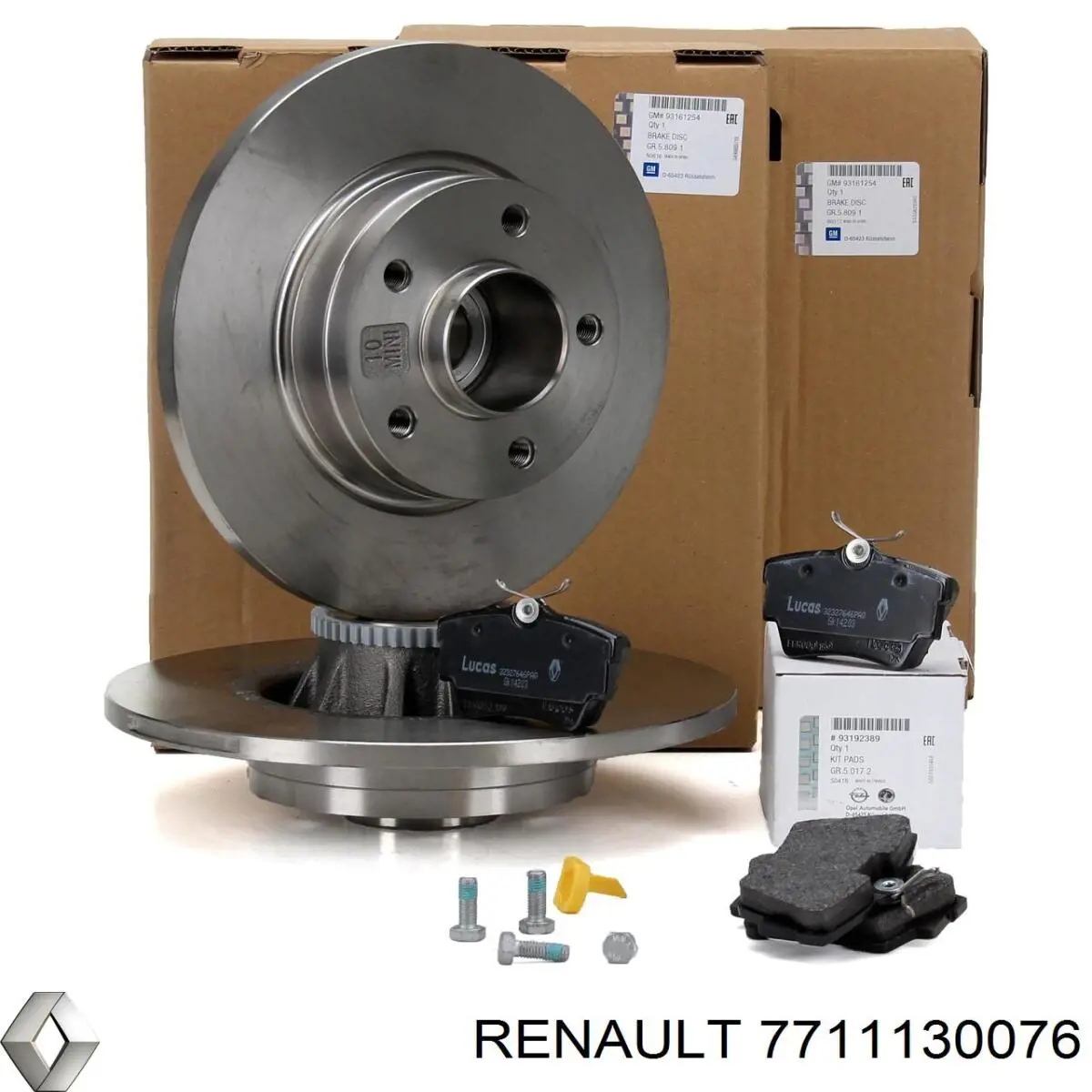 Задний дисковый тормоз Renault (RVI) 7711130076