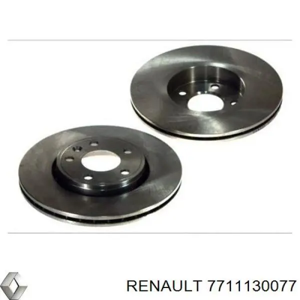 Передние тормозные диски 7711130077 Renault (RVI)
