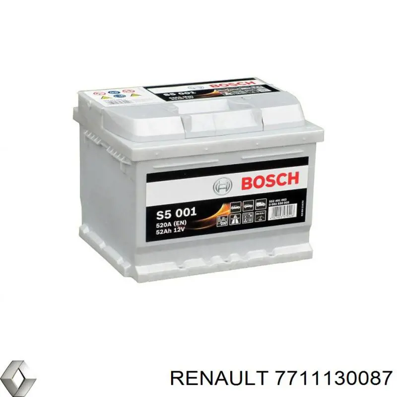 Аккумулятор автомобильный Renault (RVI) 7711130087 цена, от 74.41 USD