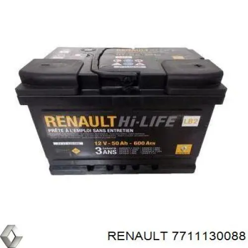 7711130088 RENAULT Batería original y equivalente