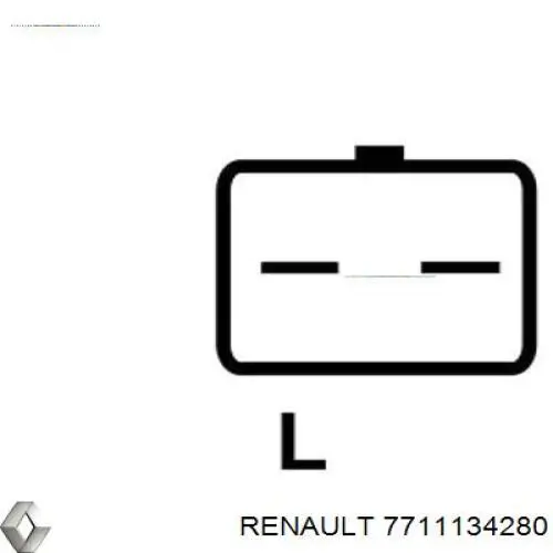 7711134280 Renault (RVI) gerador