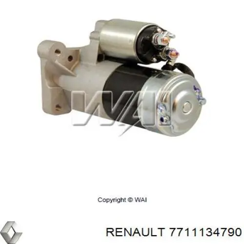 Стартер Renault (RVI) 7711134790 цена, от 78.64 USD