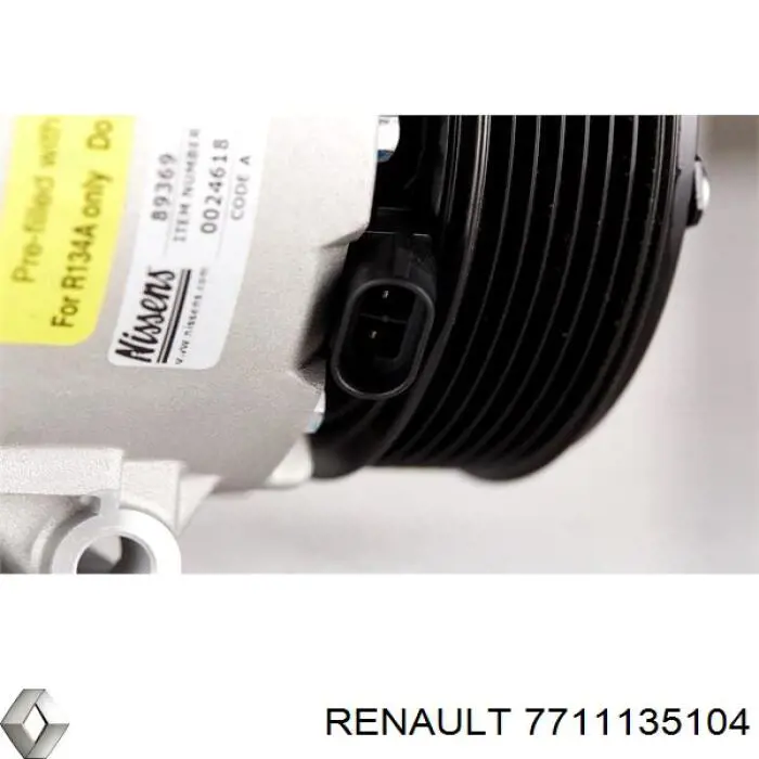 Компрессор системы кондиционирования Renault (RVI) 7711135104 цена, от 126.83 USD