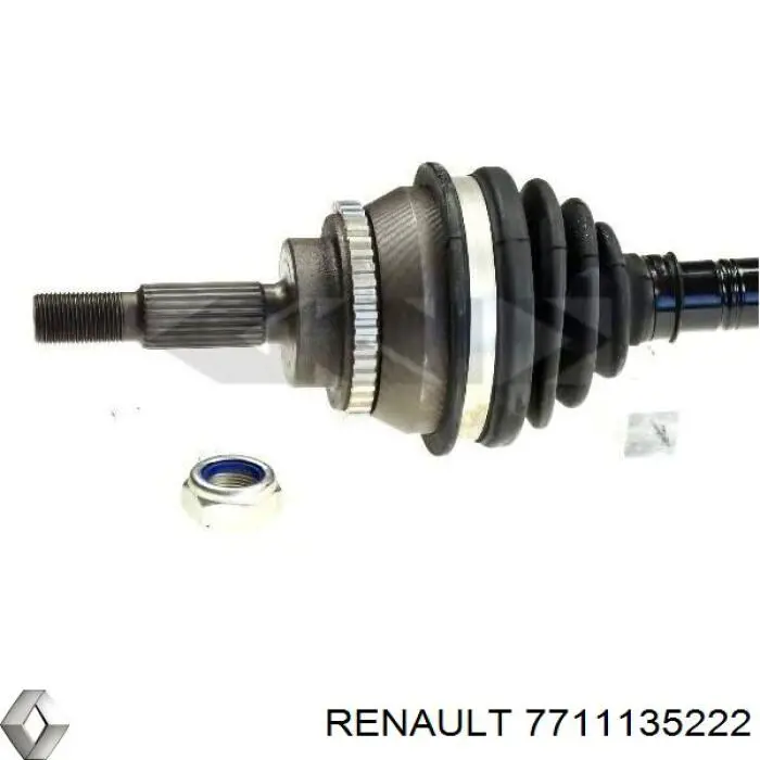 7711135222 Renault (RVI) Полуось передняя, правая