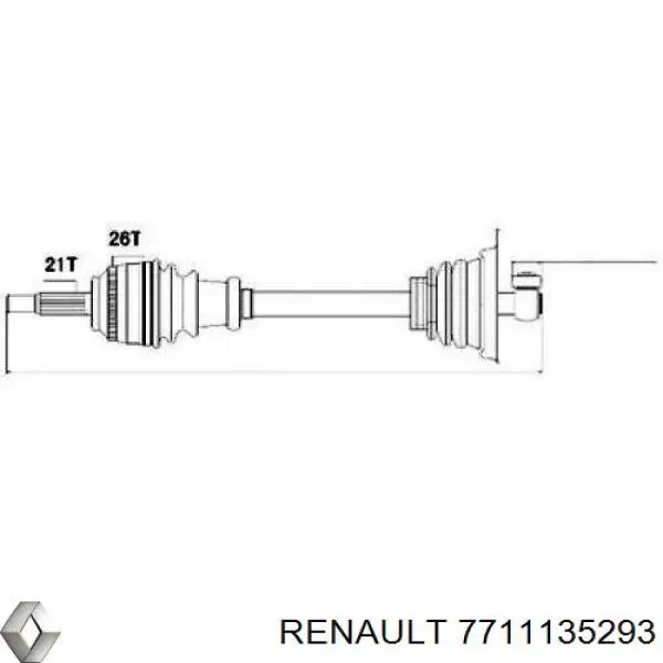 Купить 7711135293 Renault (RVI) Привод в сборе левый