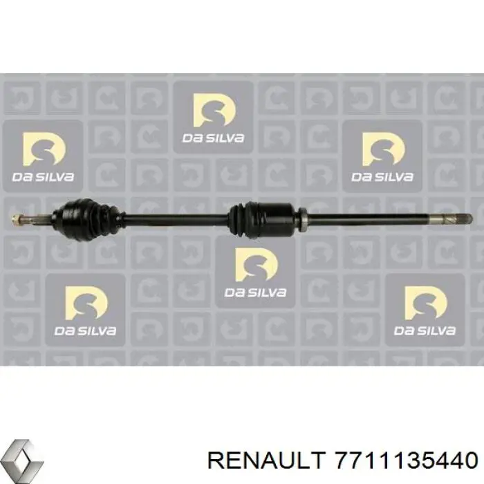7711135440 Renault (RVI) semieixo (acionador dianteiro direito)