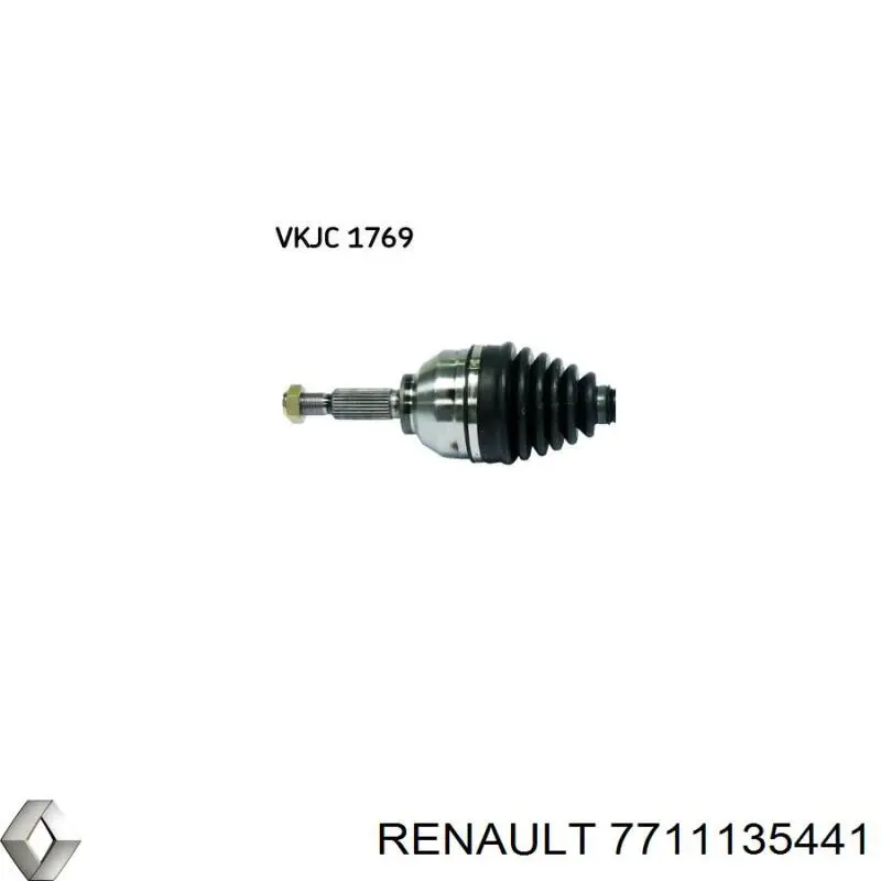 Левая полуось 7711135441 Renault (RVI)