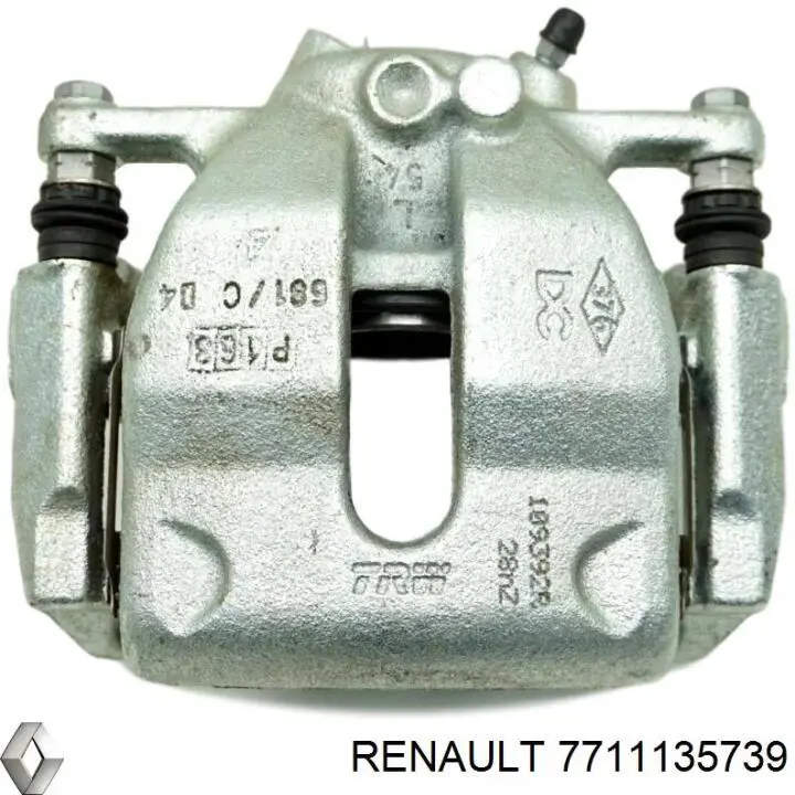 Суппорт тормозной передний правый 7711135739 Renault (RVI)