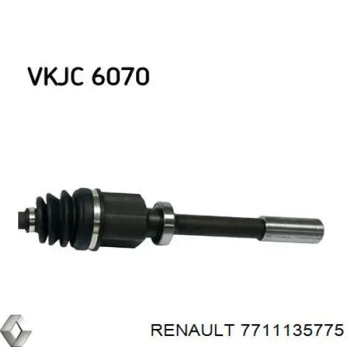 Правая полуось 7711135775 Renault (RVI)