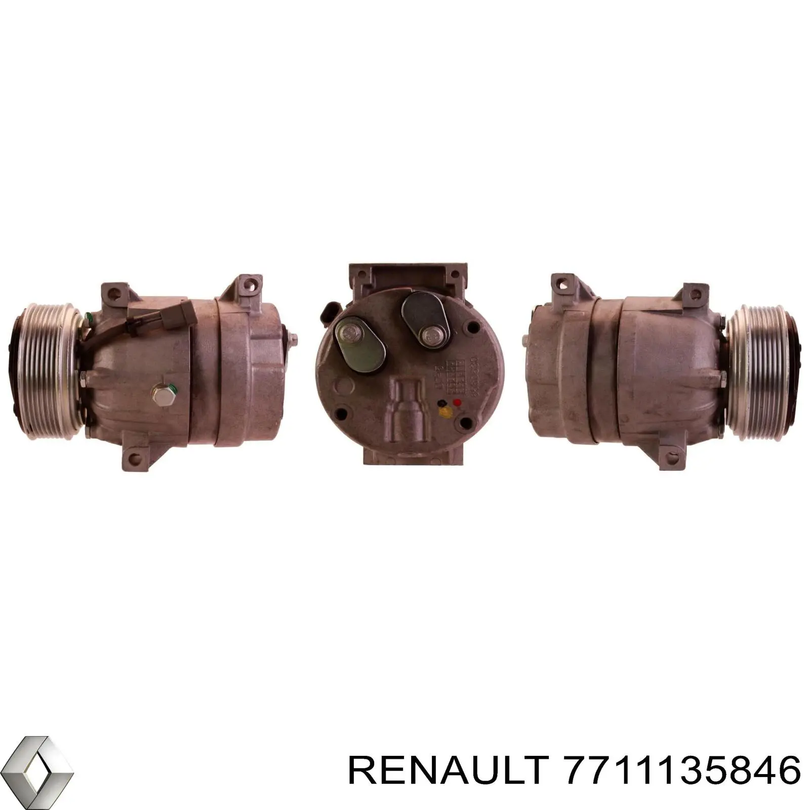 Компрессор системы кондиционирования Renault (RVI) 7711135846 цена, от 171.93 USD