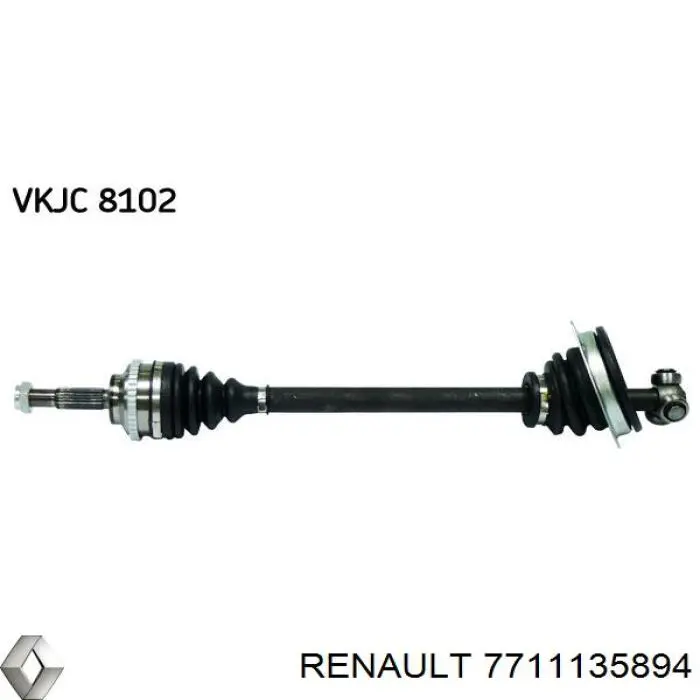 7711135894 Renault (RVI) полуось (привод передняя левая)