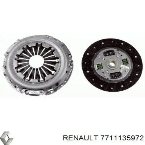 Купить 7711135972 Renault (RVI) Комплект сцепления (диск, корзина, подшипник)