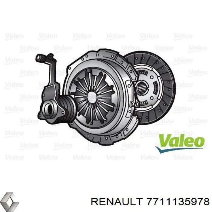 Комплект сцепления (3 части) Renault (RVI) 7711135978 цена, от 147.04 USD
