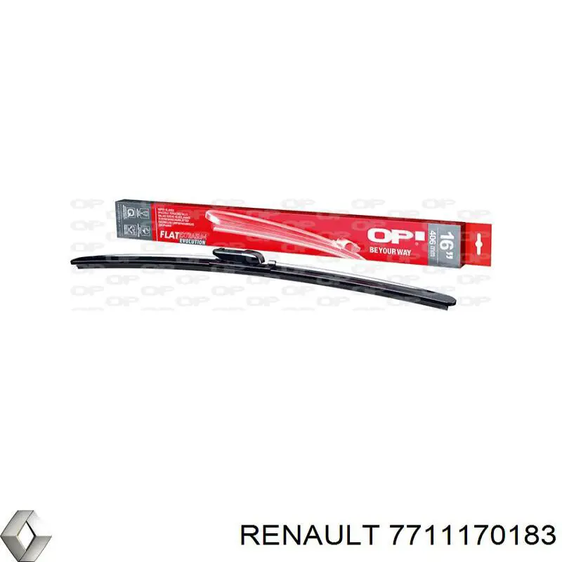 Щетка стеклоочистителя лобового стекла, водительская Renault (RVI) 7701038297 цена, от 10.39 USD