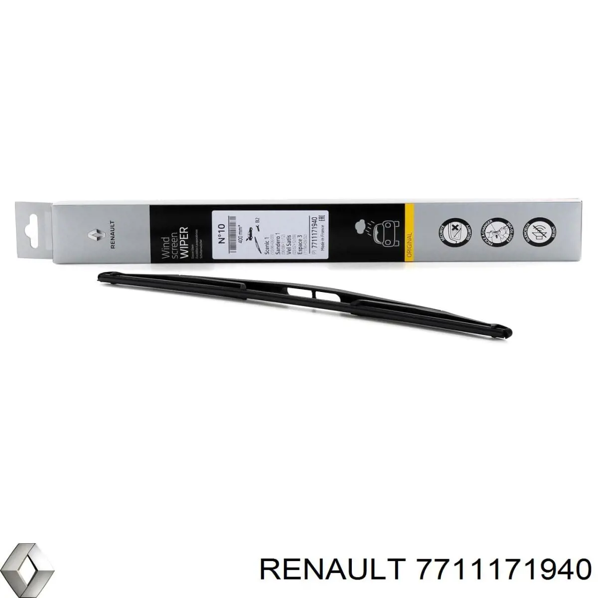 7711171940 Renault (RVI) щетка-дворник заднего стекла