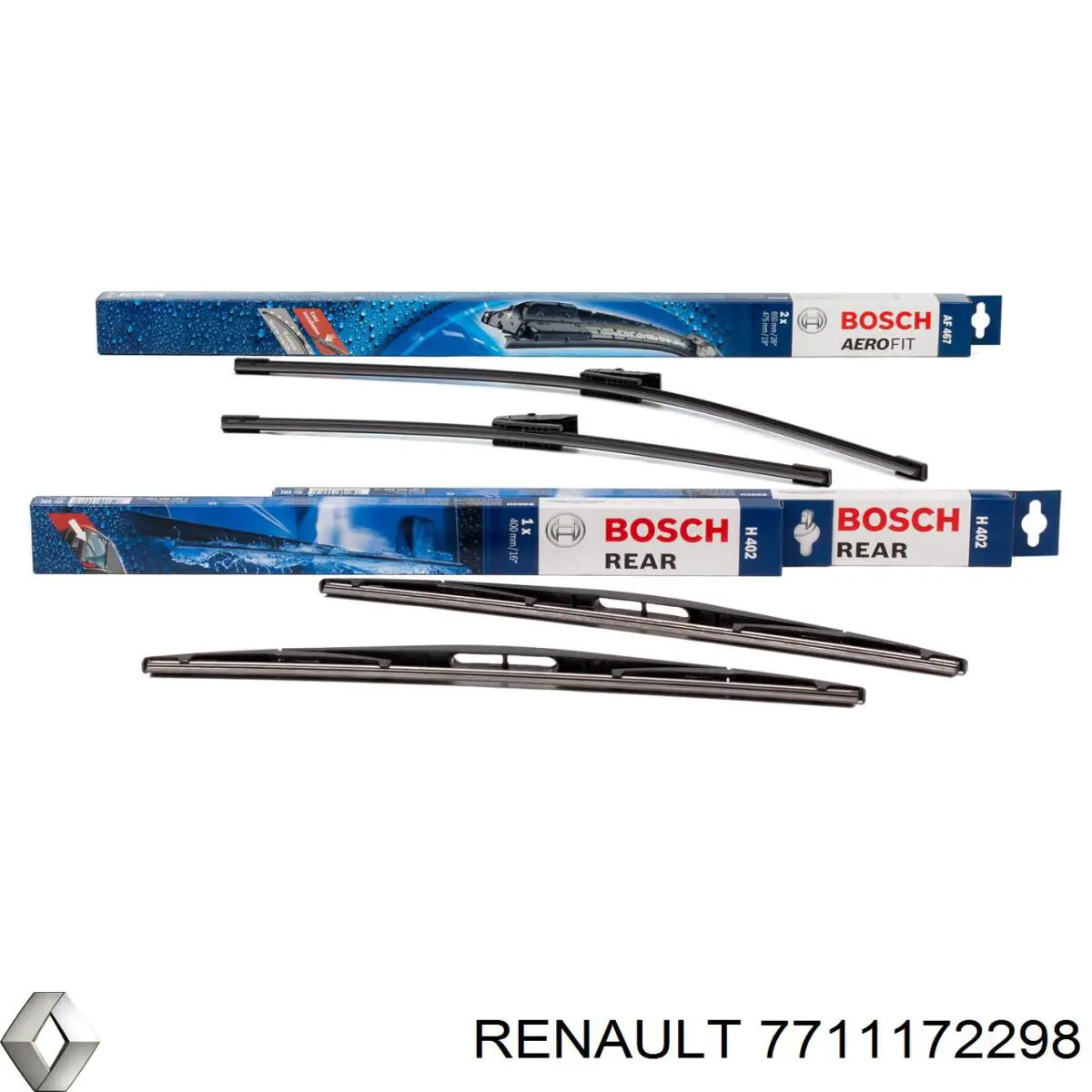 Compre 7711172298 Renault (RVI) Limpa-pára-brisas de vidro traseiro