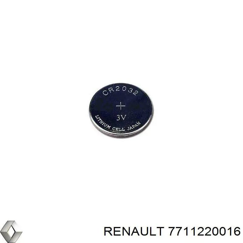 7711220016 Renault (RVI) Батарейка брелка