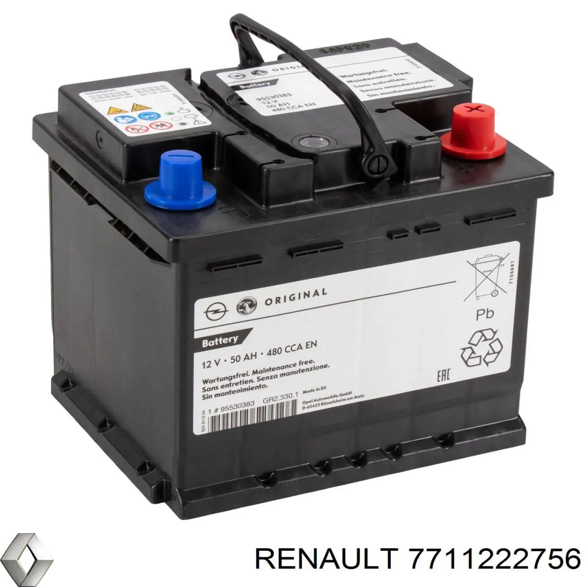 Аккумулятор Renault (RVI) 7711222756