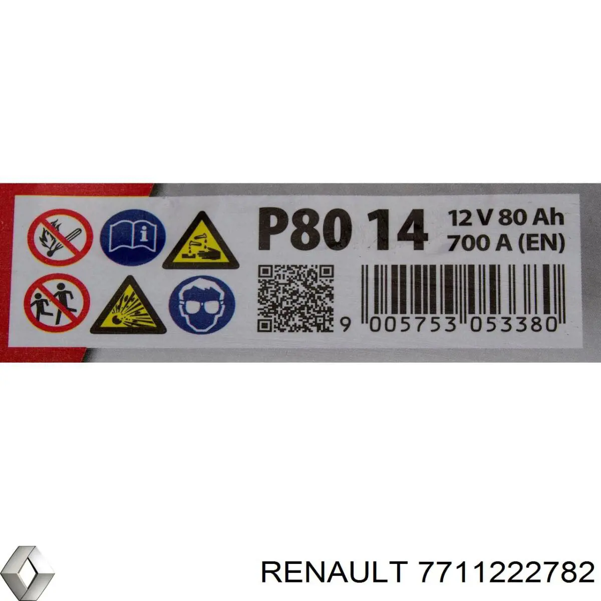 Купить 7711222782 Renault (RVI) Батарея аккумуляторная