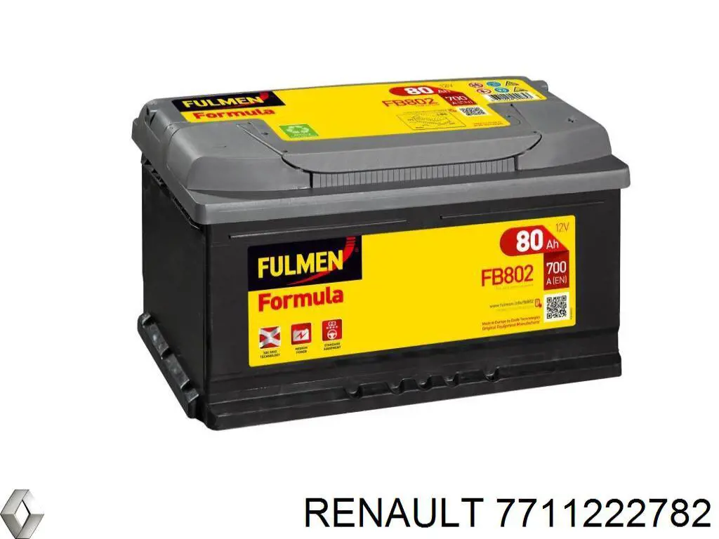 Аккумулятор 7711222782 Renault (RVI)