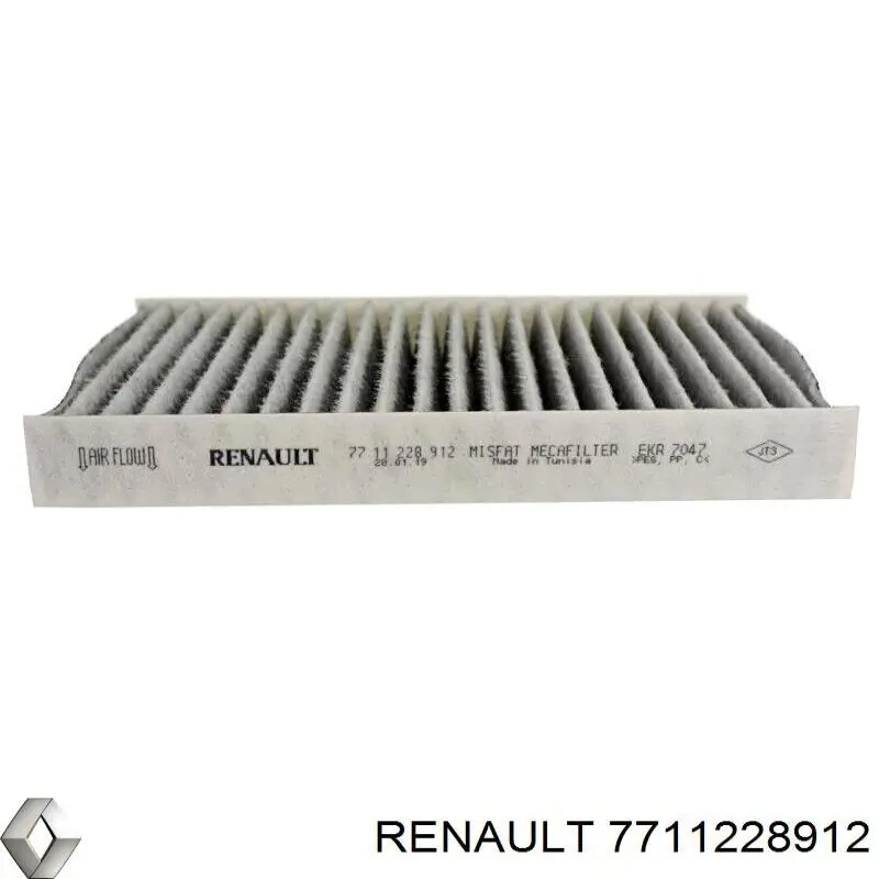 Фильтр воздушный отопителя Renault (RVI) 7711228912 цена, от 6.04 USD