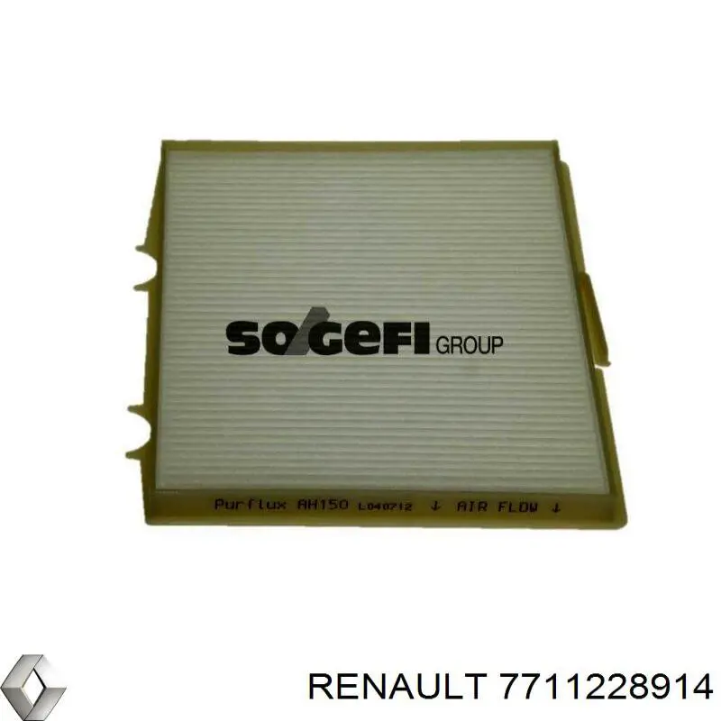Фильтр воздушный отопителя Renault (RVI) 7711228914 цена, от 6.52 USD