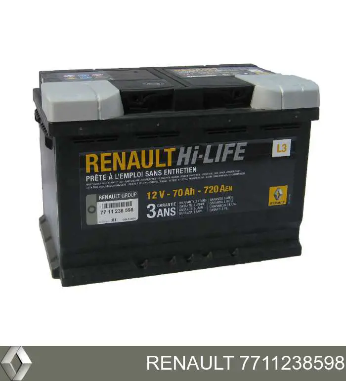 Аккумулятор Renault (RVI) 7711238598