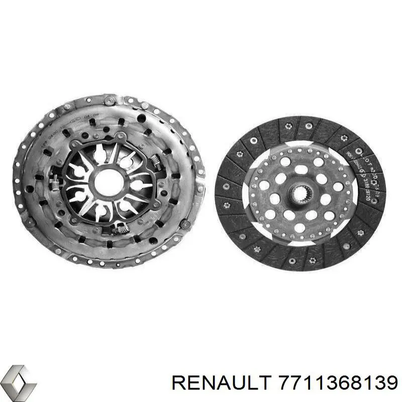 Купить 7711368139 Renault (RVI) Комплект сцепления (диск, корзина, подшипник)