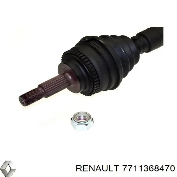 Полуось (привод) передняя правая 7711368470 Renault (RVI)