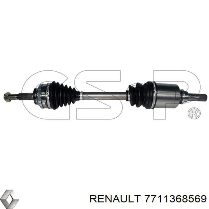 7711368569 Renault (RVI) полуось (привод передняя левая)