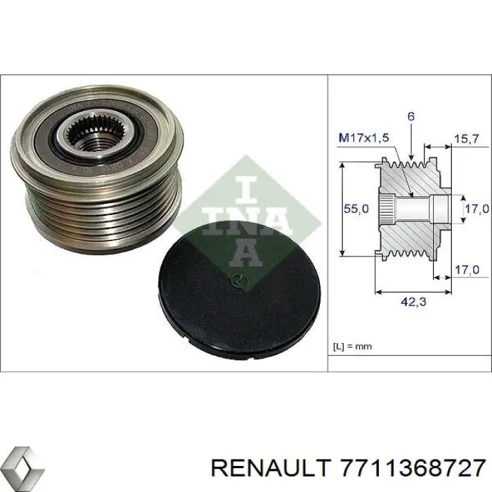 7711368727 Renault (RVI) генератор