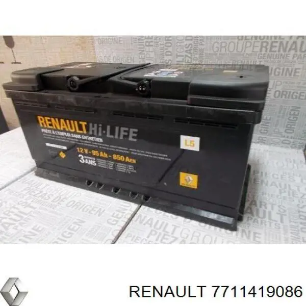 Bateria recarregável (PILHA) Renault (RVI) 7711419086 preço, a partir de 307,15 USD