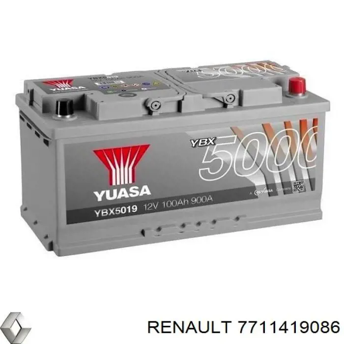 Bateria recarregável (PILHA) 7711419086 Renault (RVI)