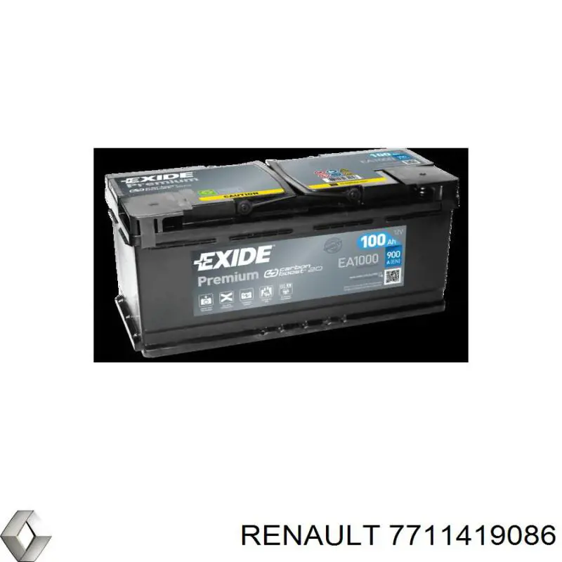 Аккумулятор Renault (RVI) 7711419086