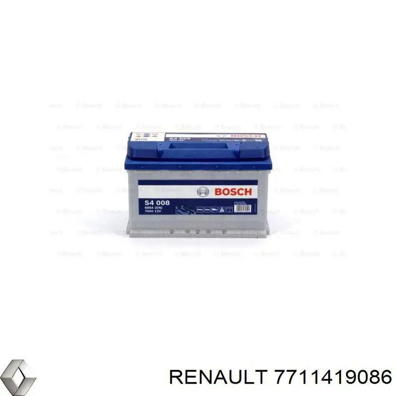 7711419086 Renault (RVI) Bateria recarregável (PILHA)