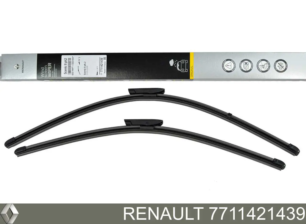 7711421439 Renault (RVI) limpa-pára-brisas do pára-brisas, kit de 2 un.