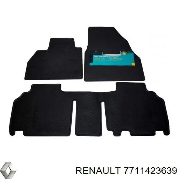 7711423639 Renault (RVI) Резиновые коврики передние