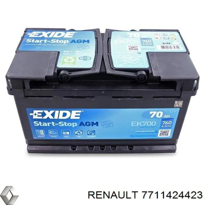 7711424423 Renault (RVI) Аккумуляторная батарея
