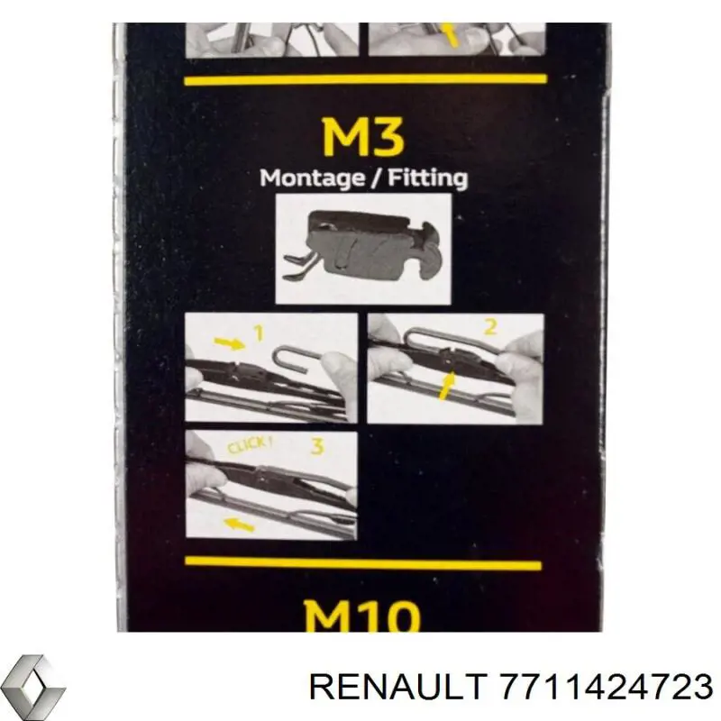 Щетки стеклоочистителя 7711424723 Renault (RVI)