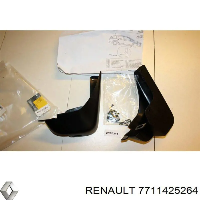 Брызговики передние, комплект Renault Megane III универсал (KZ0, KZ1) (2008 - 2016) цена, от 98.42 USD