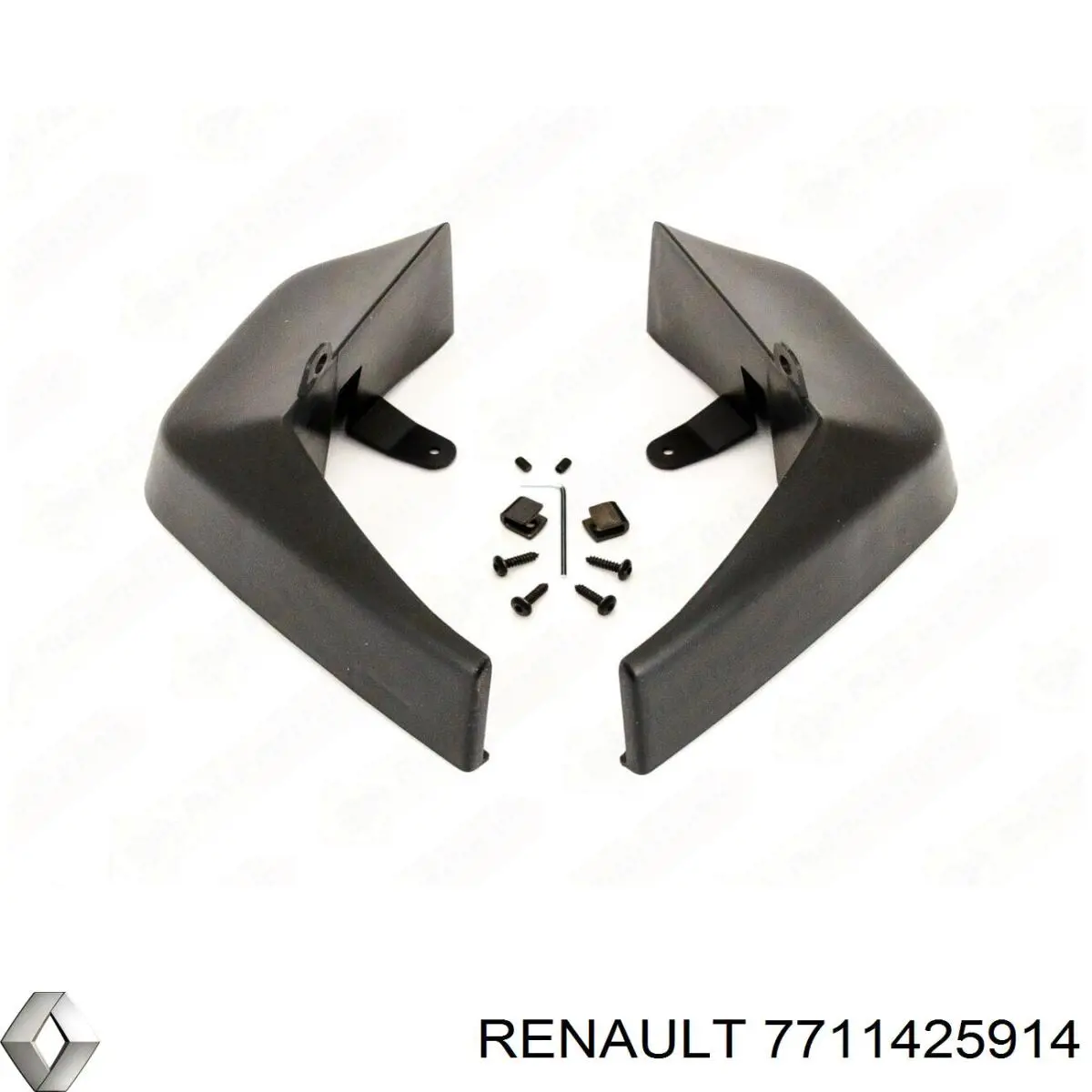 Брызговики задние, комплект на Renault Scenic GRAND III JZ0, JZ1