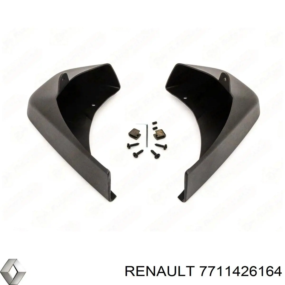 Брызговики задние, комплект Renault Megane 3 KZ0, KZ1